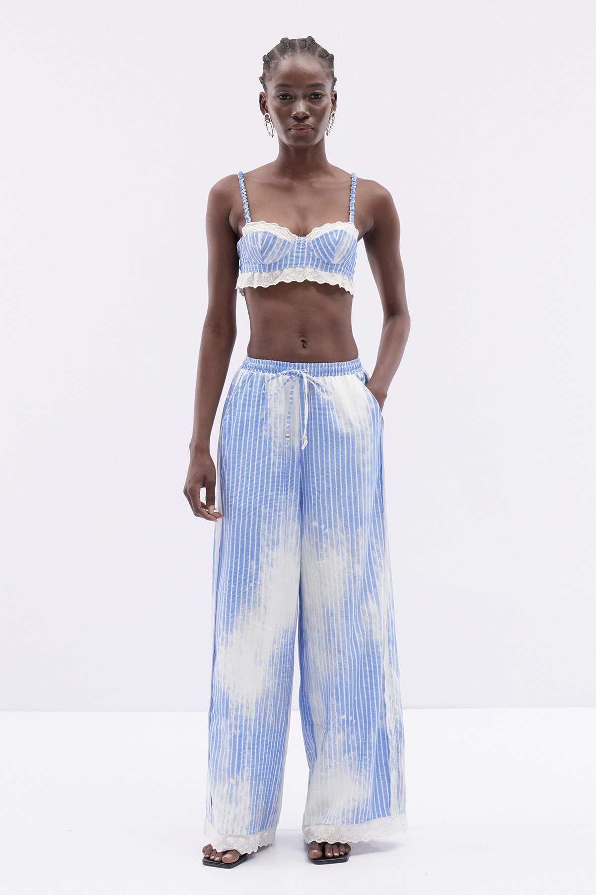 Itzhak Stripe Three Piece Pants Set