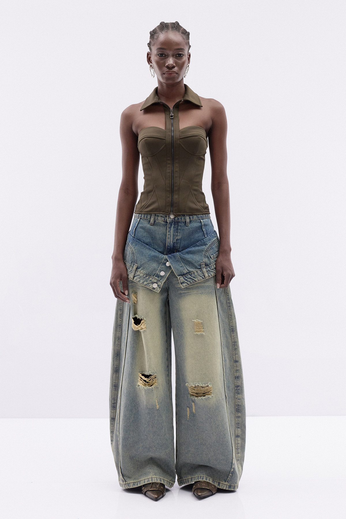 Iudicael Deconstruct Ripped Jeans