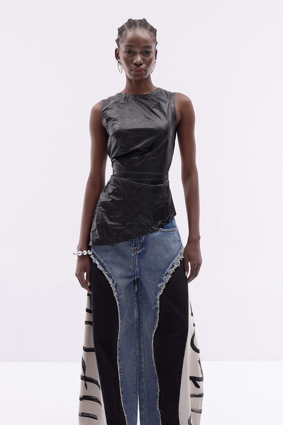 Iudocus Sleeveless Leather Top