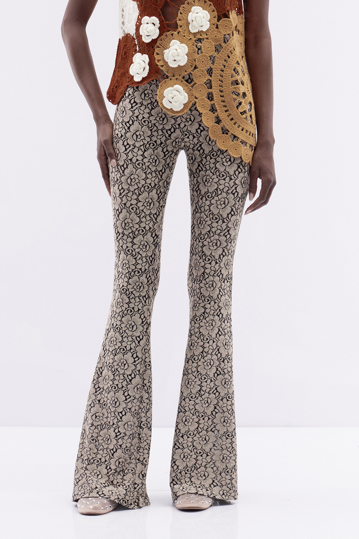 Iulianus Floral Bootcut Pants
