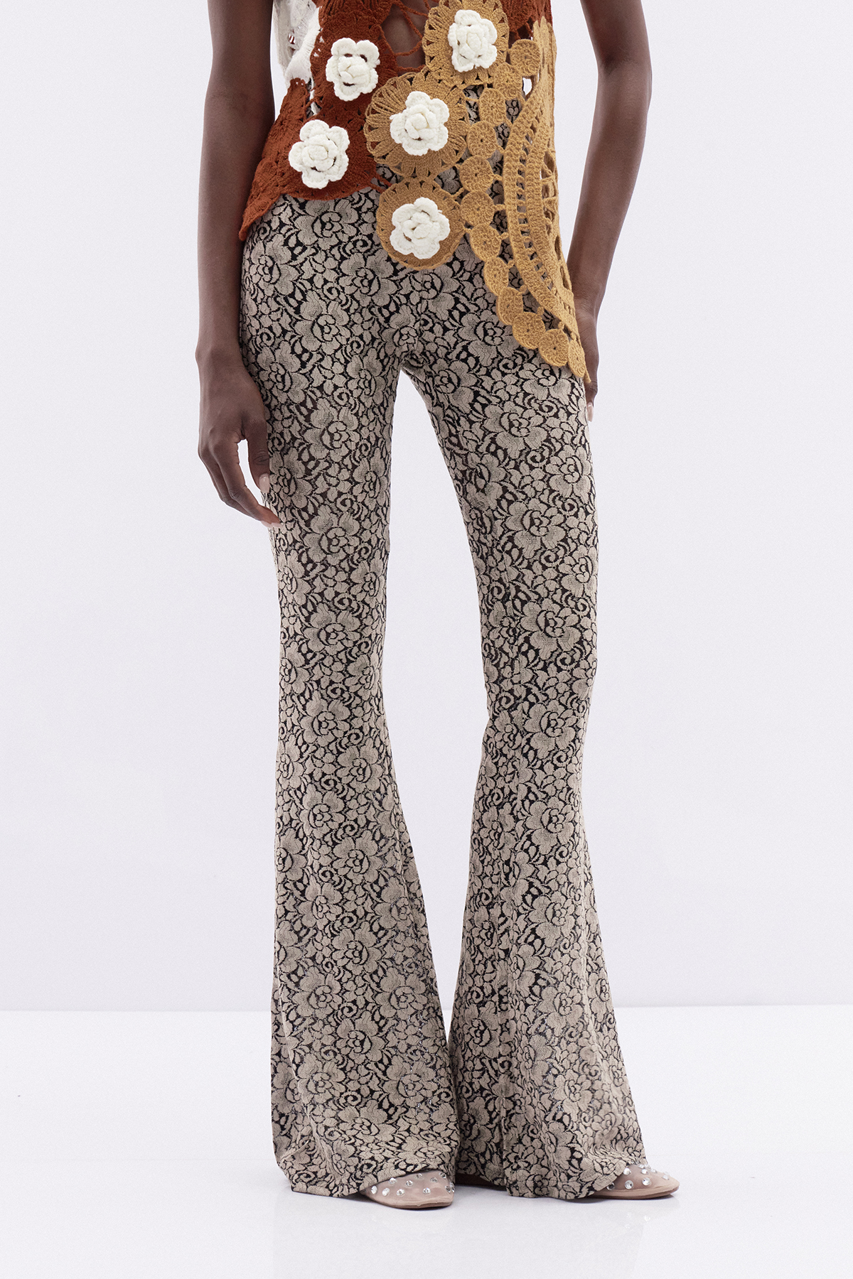 Iulianus Floral Bootcut Pants