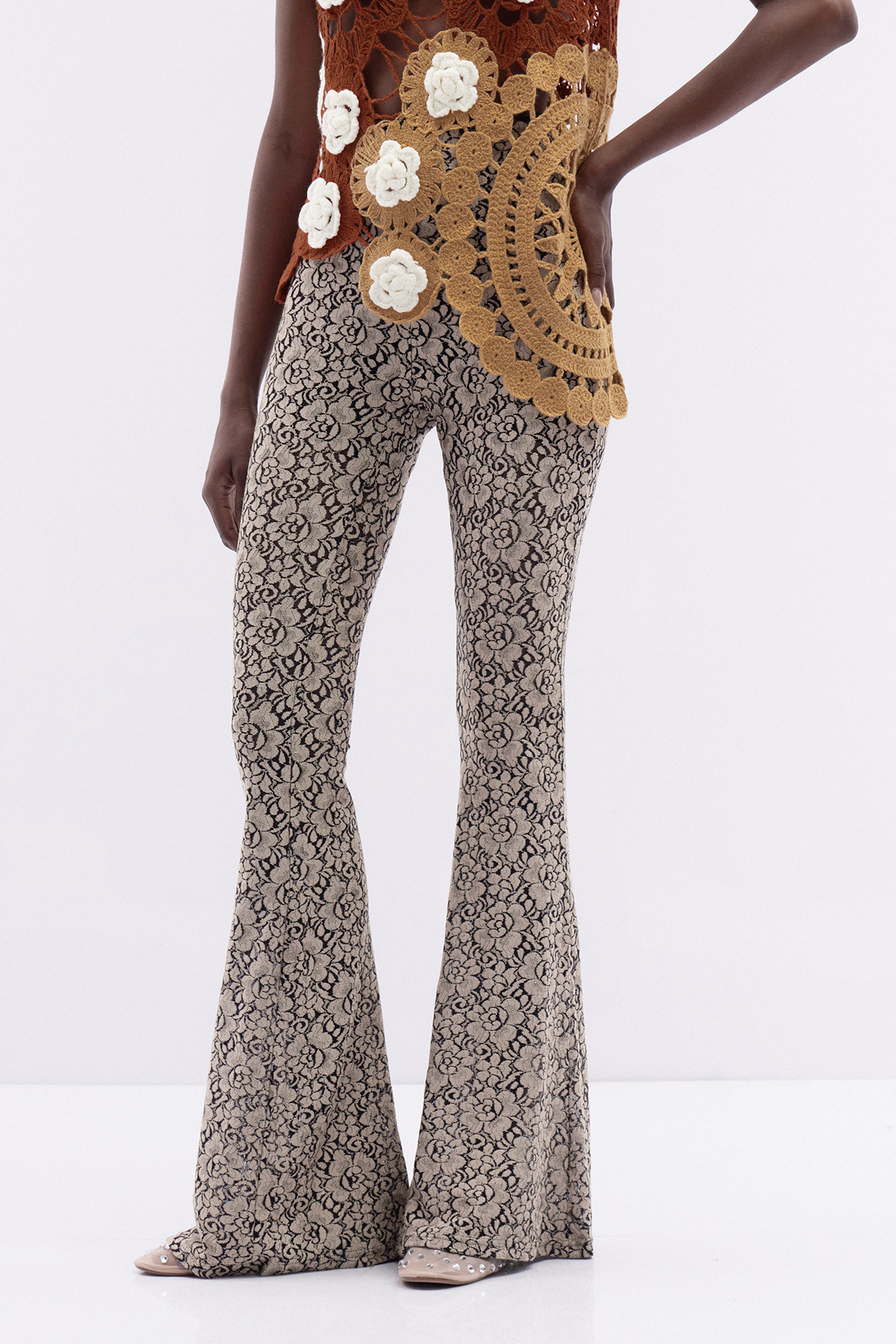 Iulianus Floral Bootcut Pants