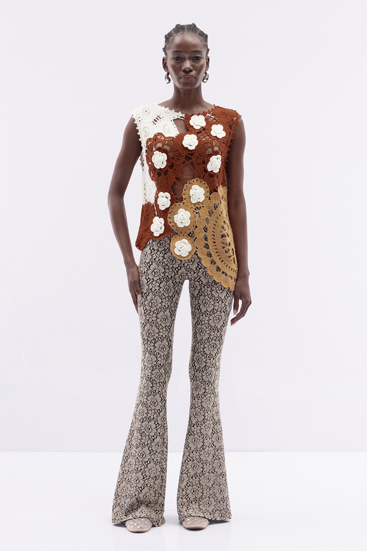 Iulianus Floral Bootcut Pants