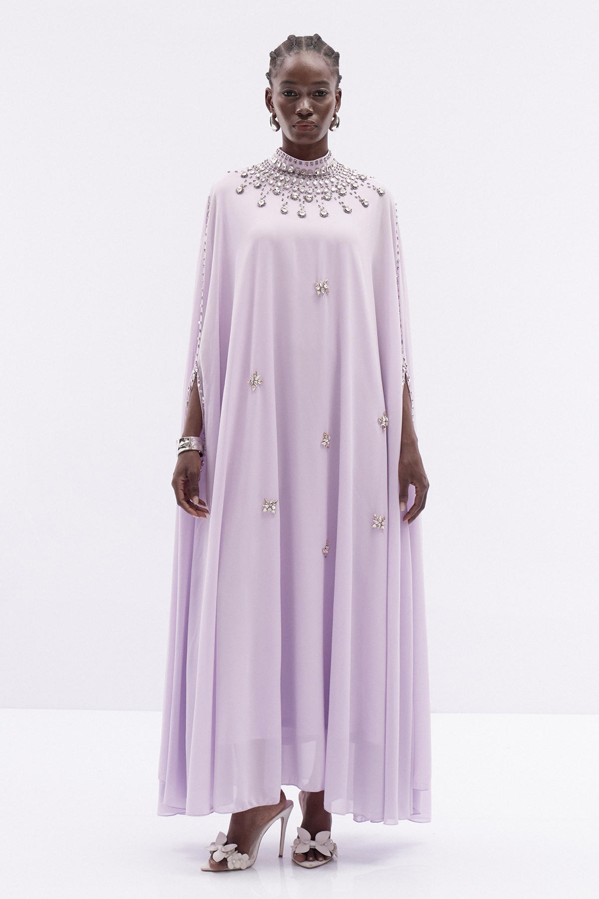 Iuliu Crystal Mesh Maxi Dress