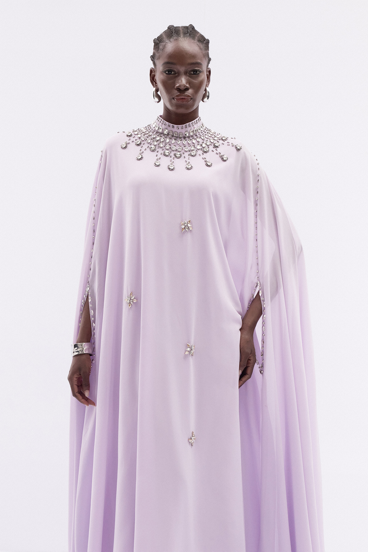 Iuliu Crystal Mesh Maxi Dress