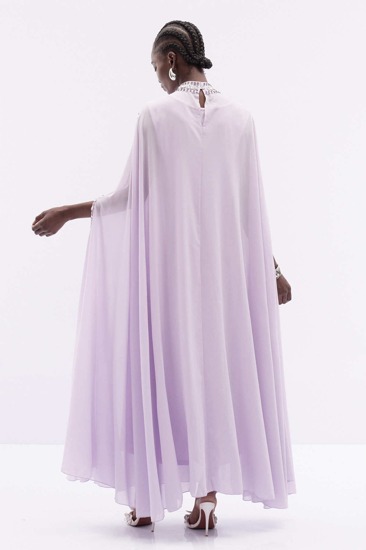 Iuliu Crystal Mesh Maxi Dress