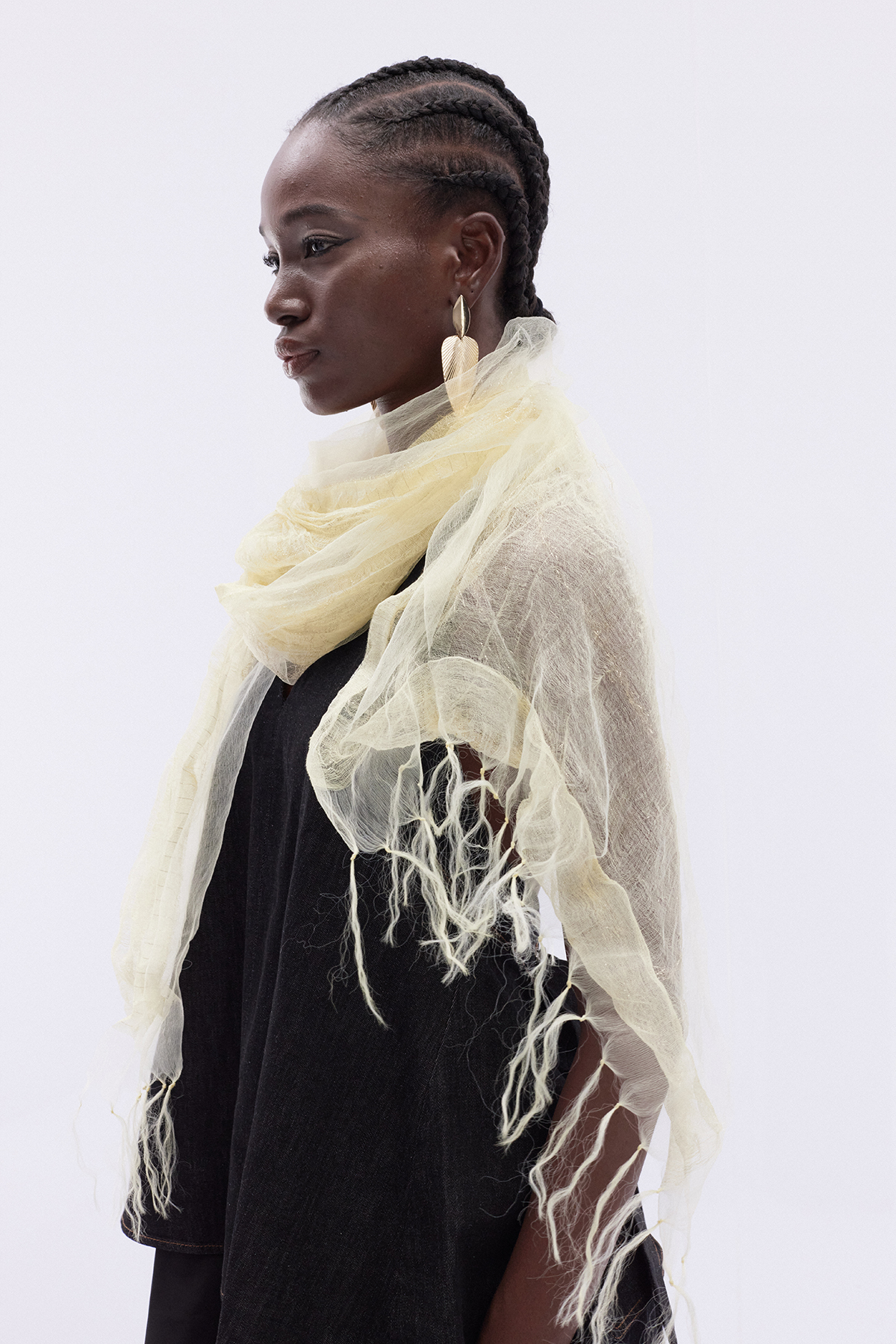Iulius Mesh Fringe Scarf