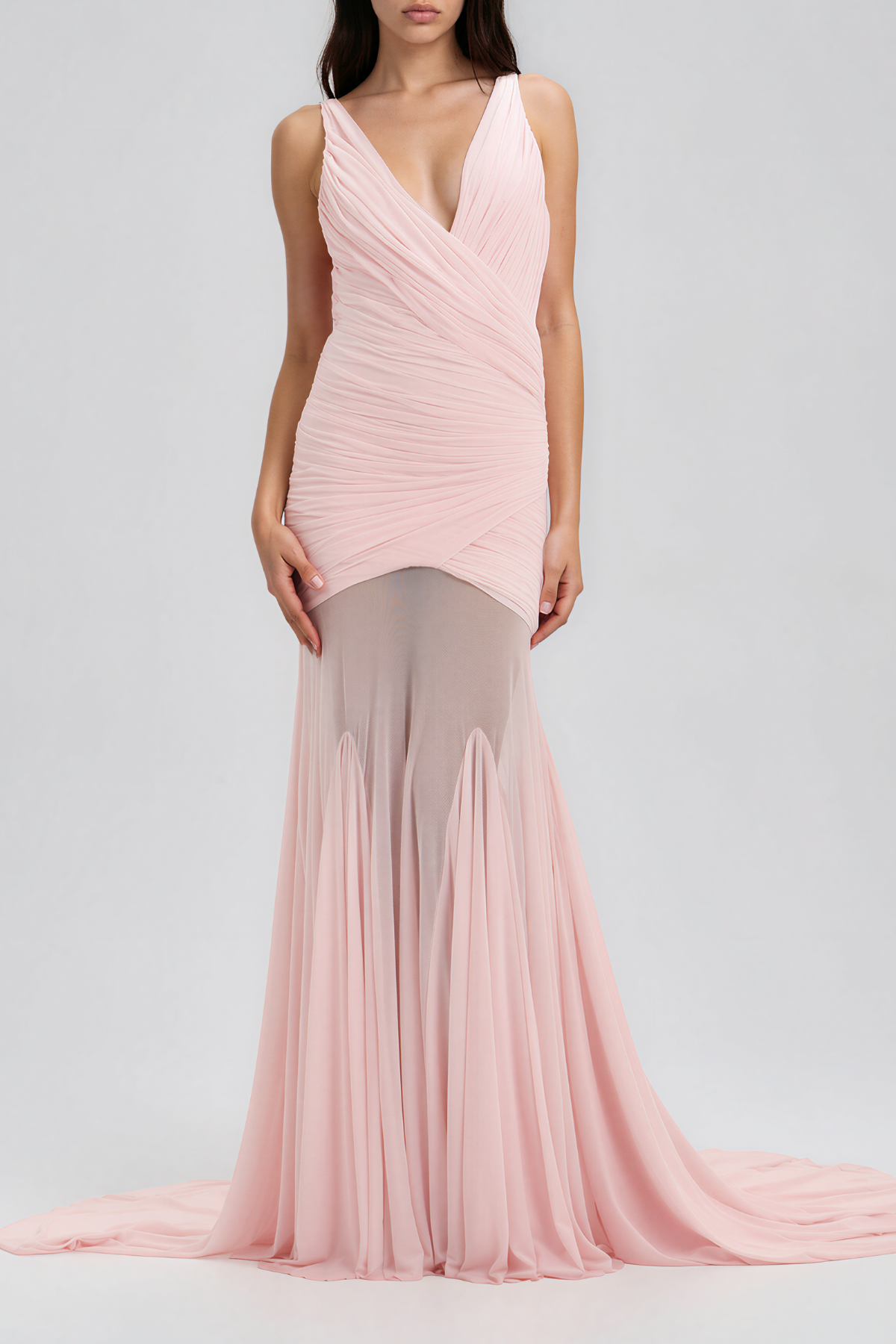 Iuventas Ruch Mesh Flared Maxi Dress