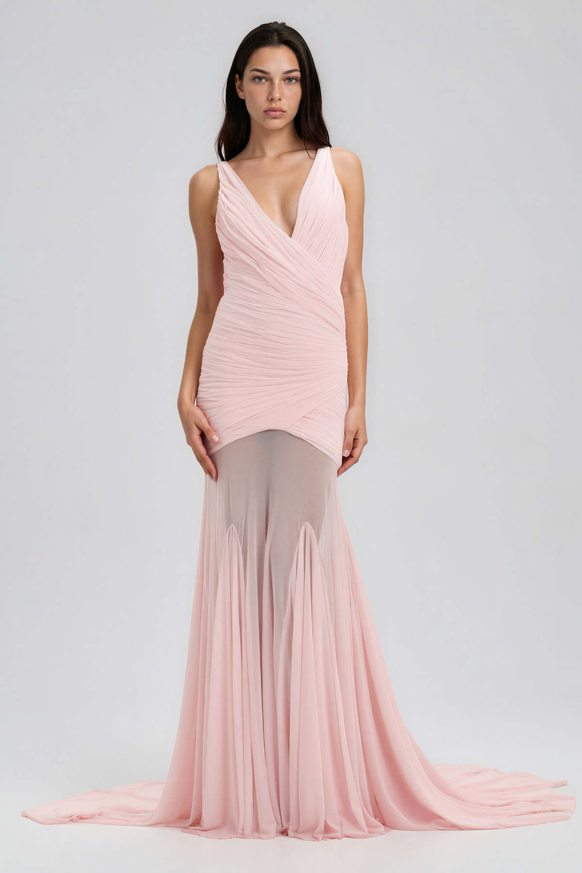 Iuventas Ruch Mesh Flared Maxi Dress