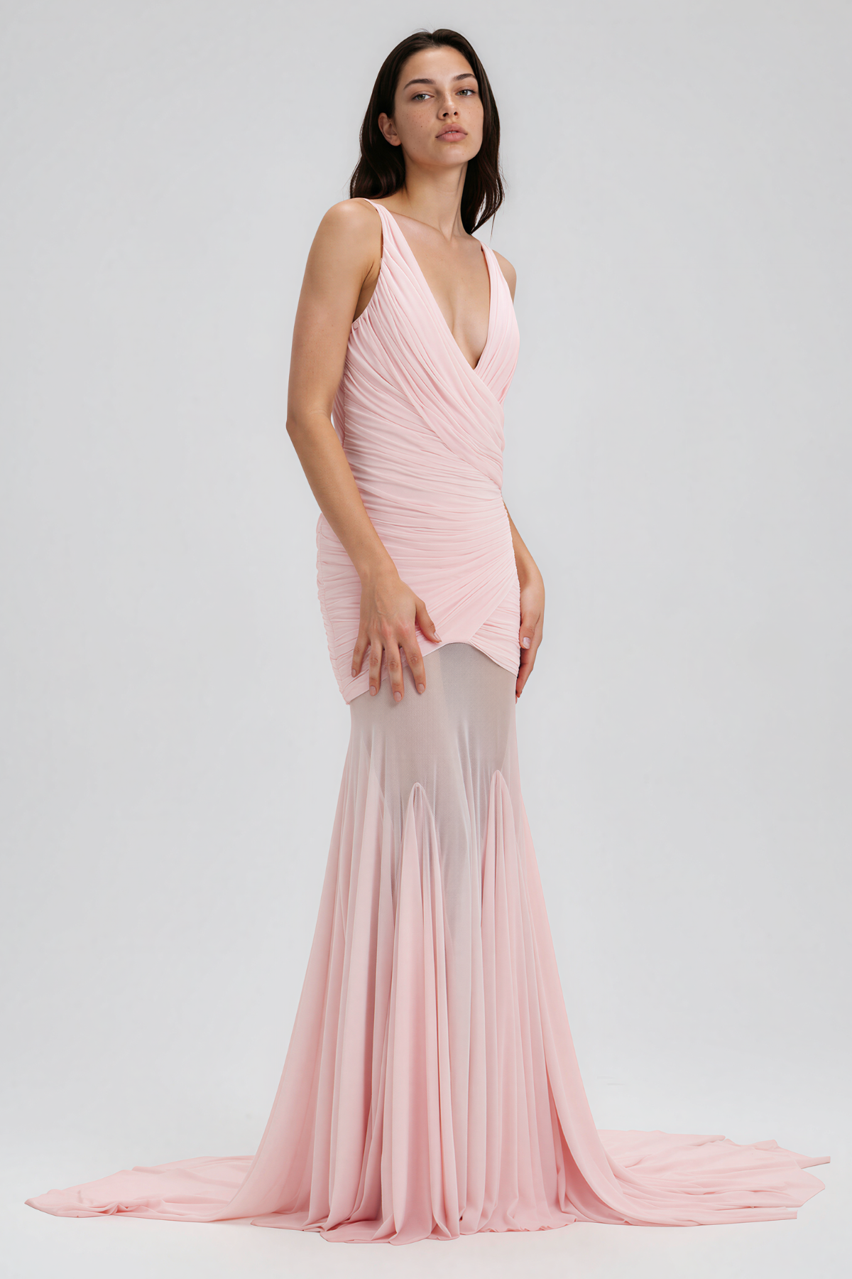 Iuventas Ruch Mesh Flared Maxi Dress