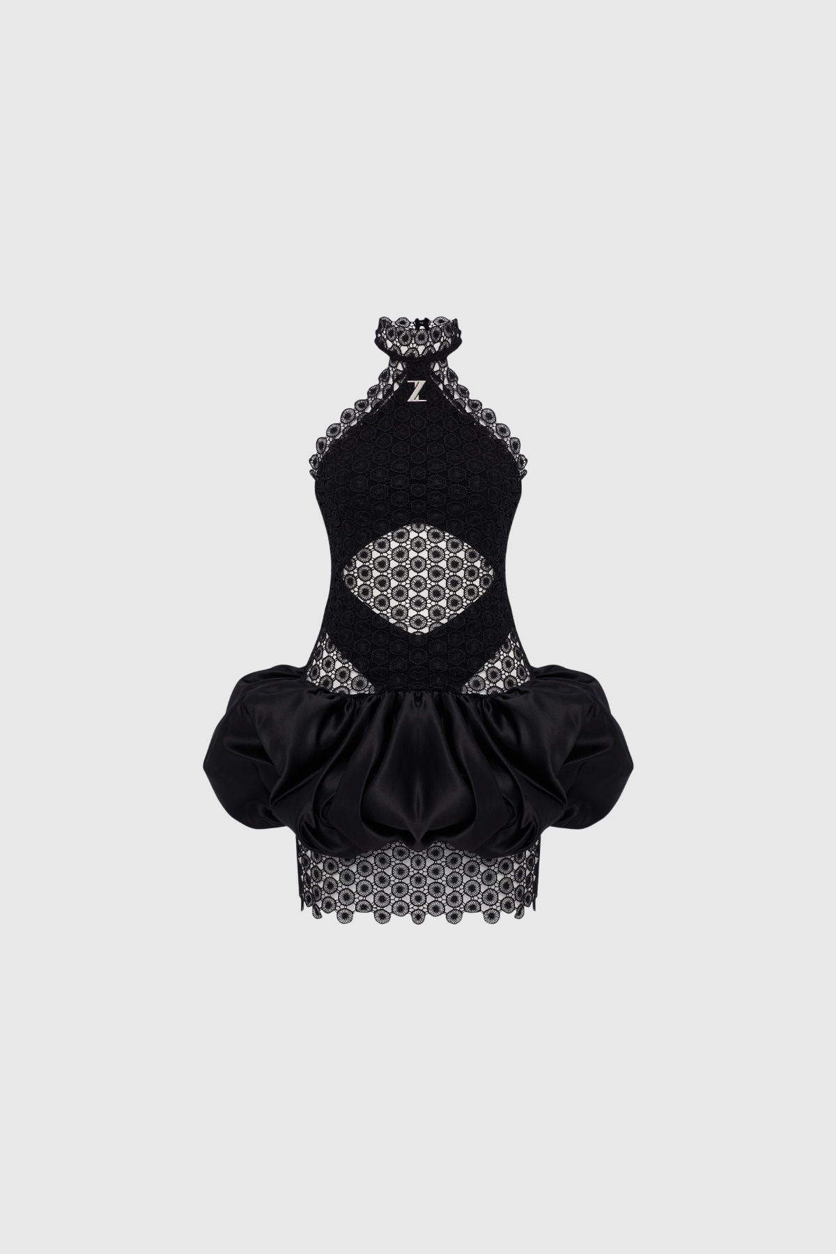 Ivaaq Halter Neck Bubble Mini Dress