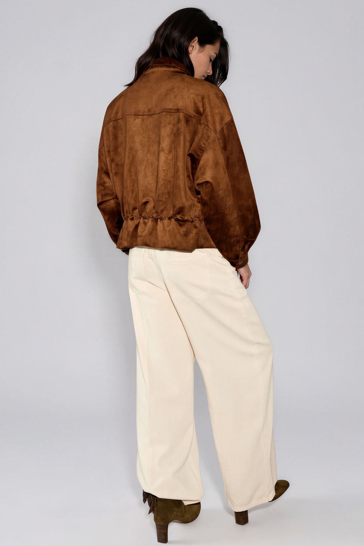 Ivah Suede Drawstring Jacket