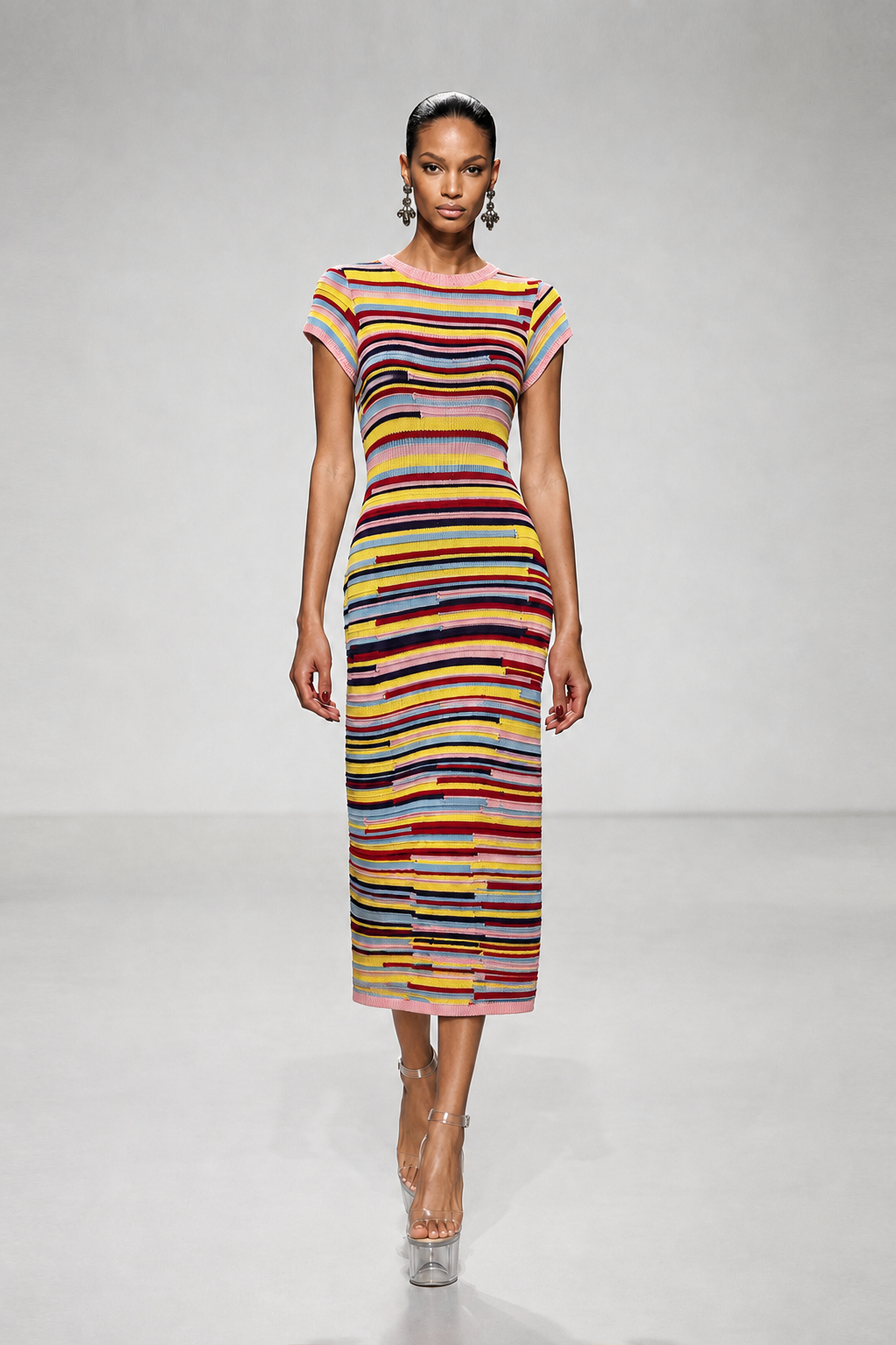 Ivancica Stripe Knit Maxi Dress