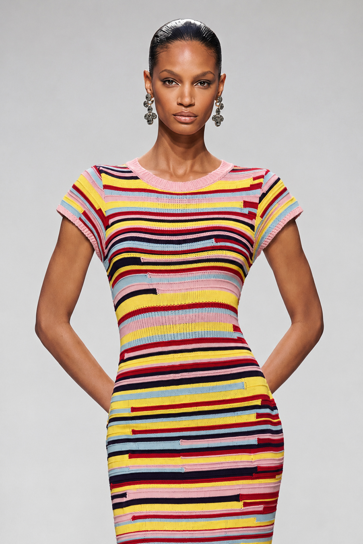 Ivancica Stripe Knit Maxi Dress