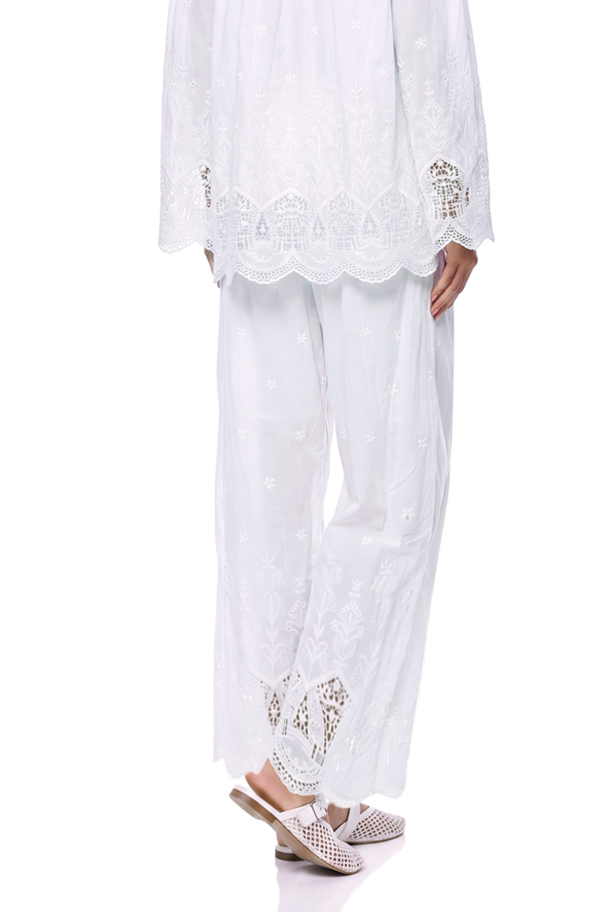 Ivane Embroidered Cutout Pants