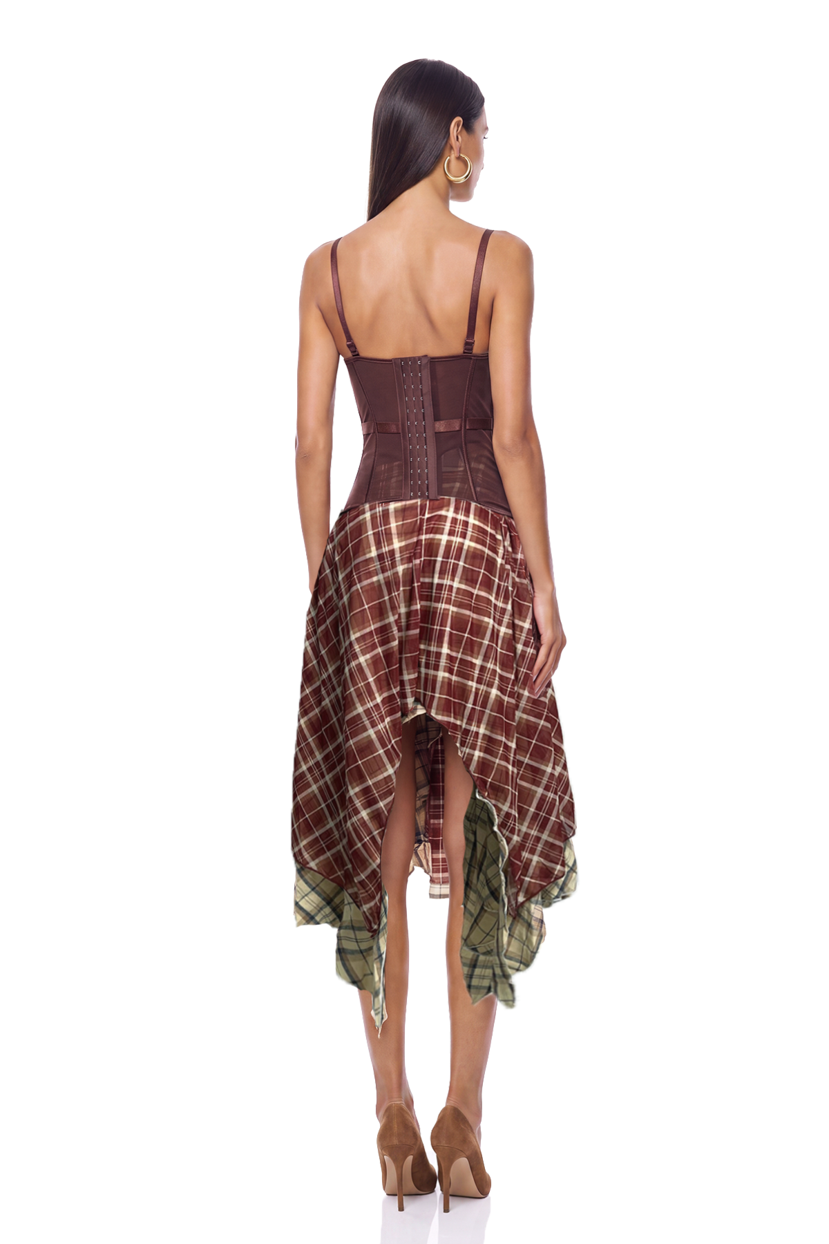 Ivanka Corset Grid Skirt Set