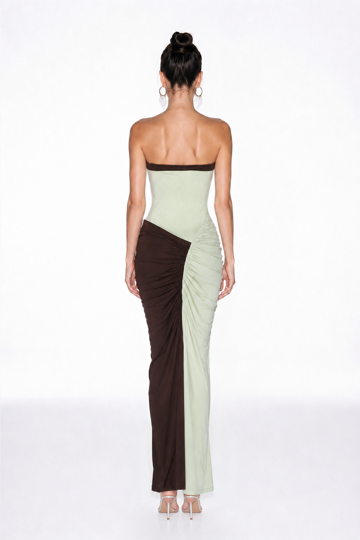 Ivaylo Colorblock Cutout Maxi Dress