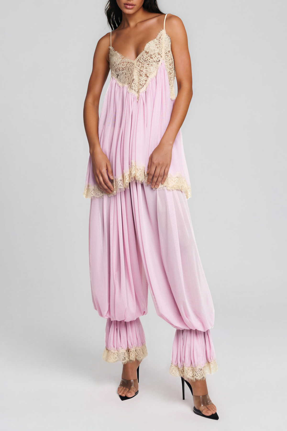 Izabela Lace Ruch Pants Set