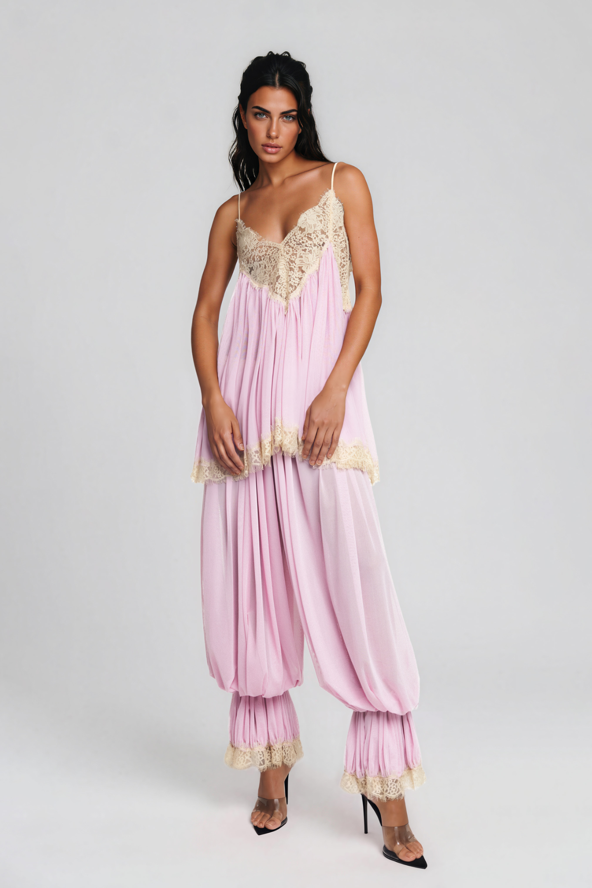 Izabela Lace Ruch Pants Set