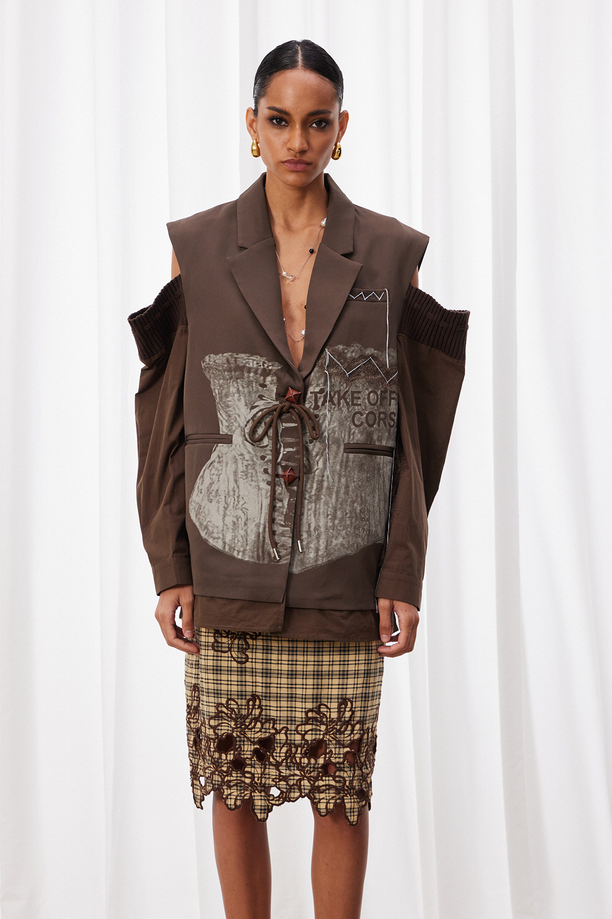 Izydor Print Deconstruct Blazer