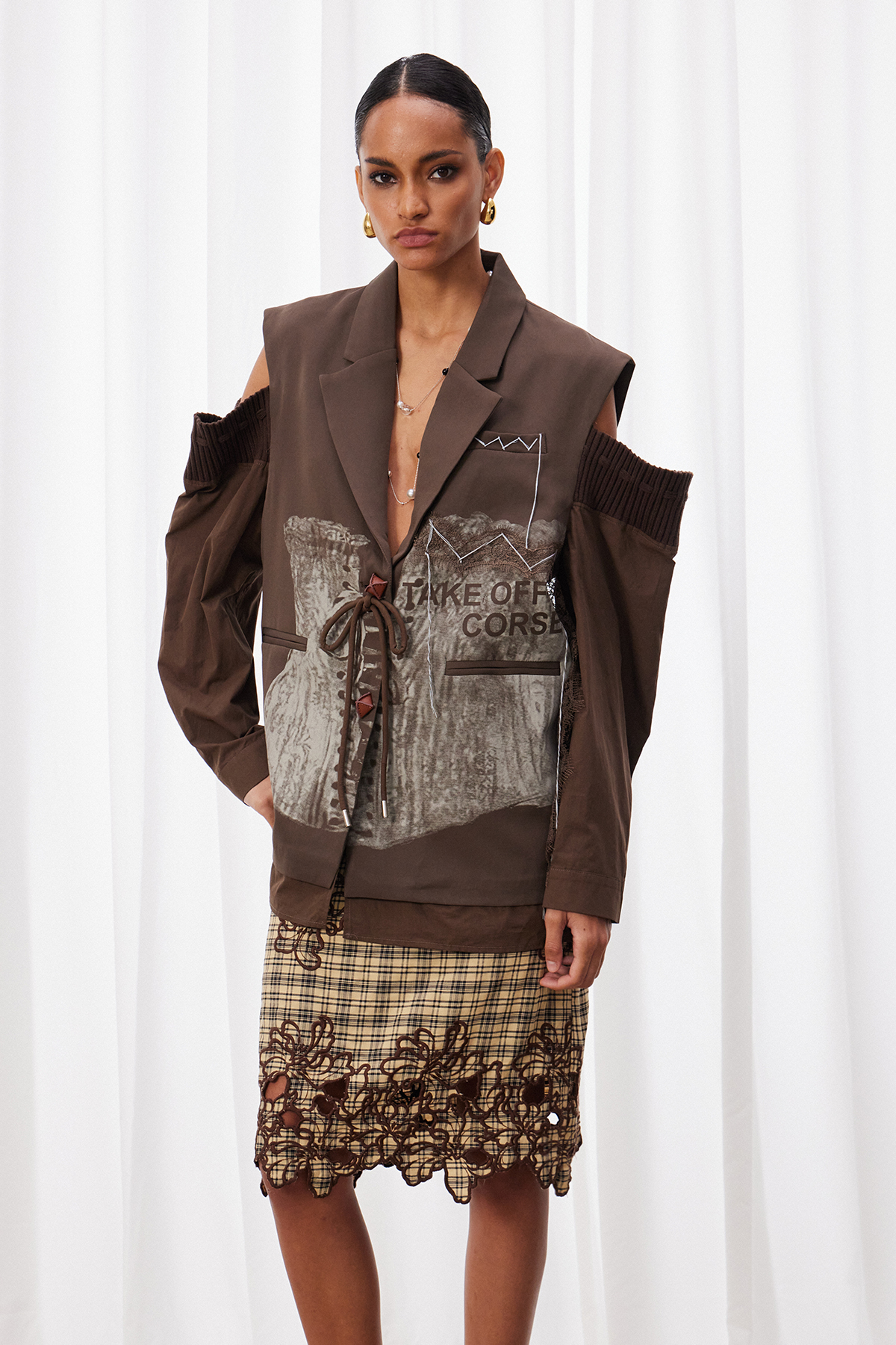 Izydor Print Deconstruct Blazer