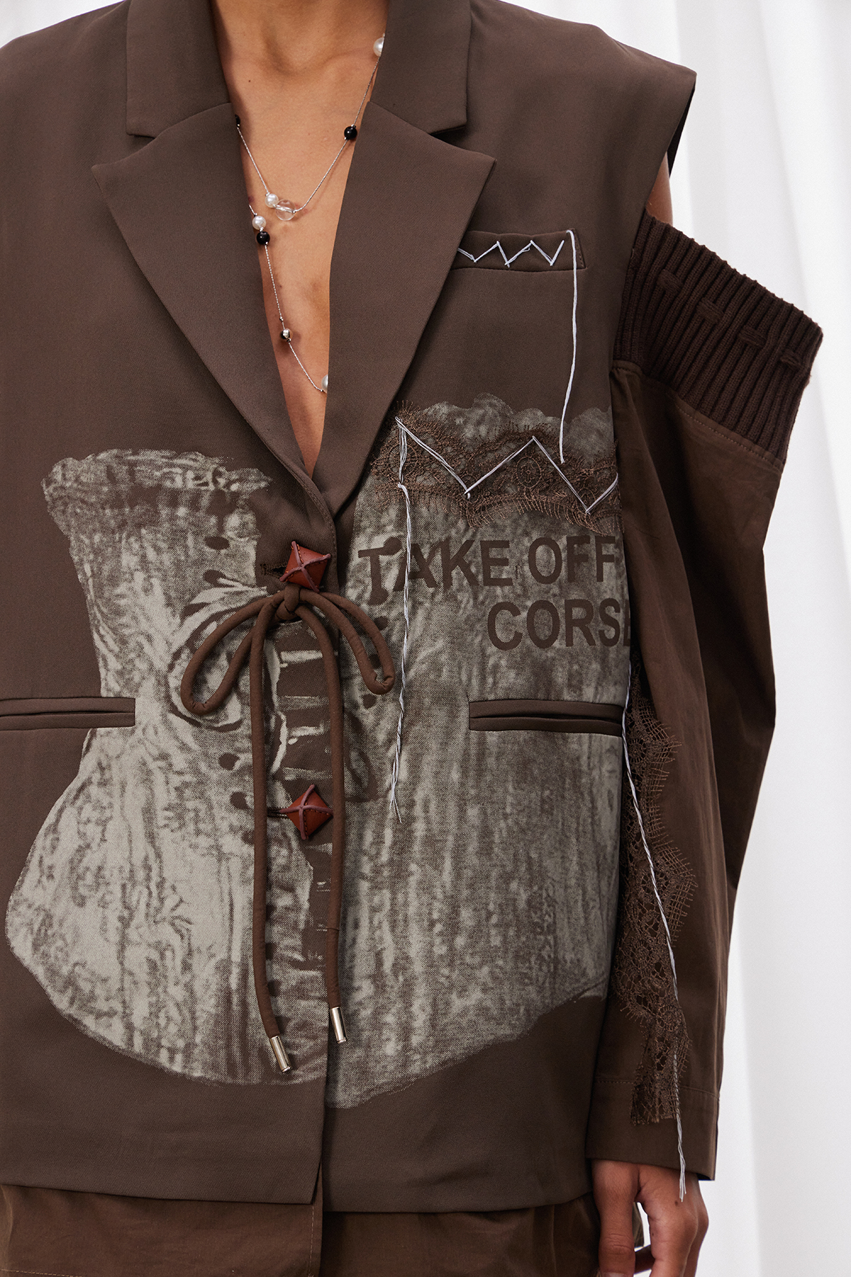 Izydor Print Deconstruct Blazer