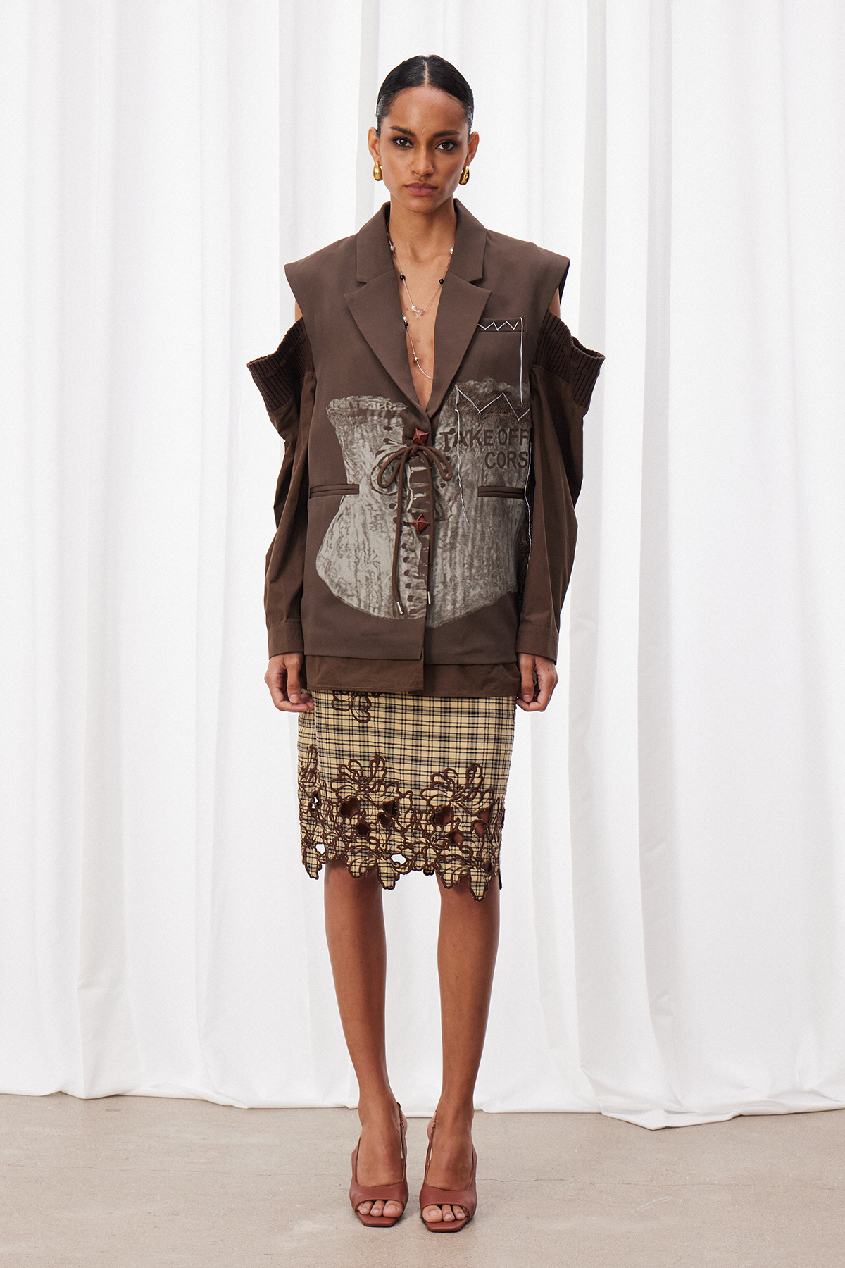 Izydor Print Deconstruct Blazer