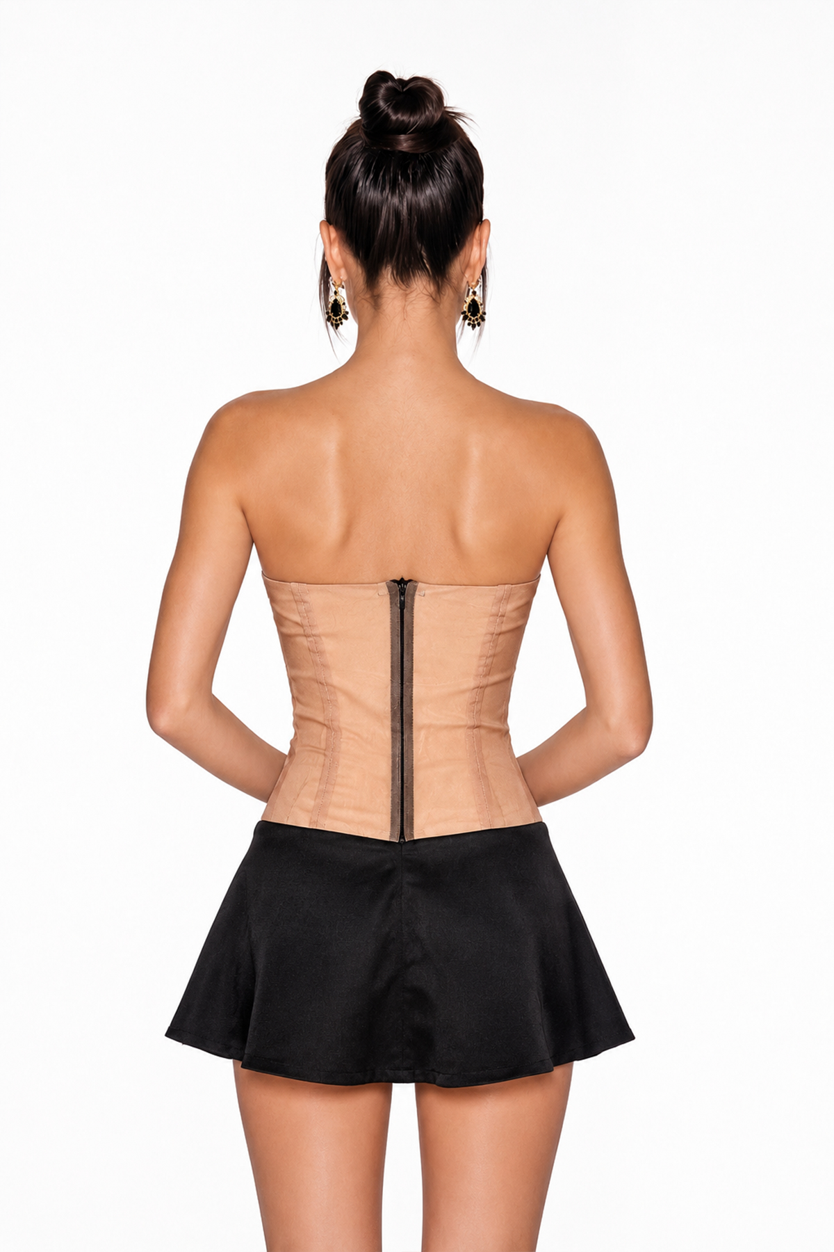 Jaciara Stripe Rhinestone Mini Dress
