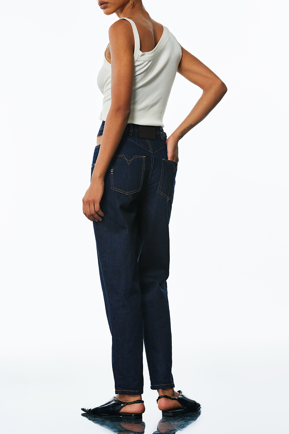 James Cutout Straight Jeans