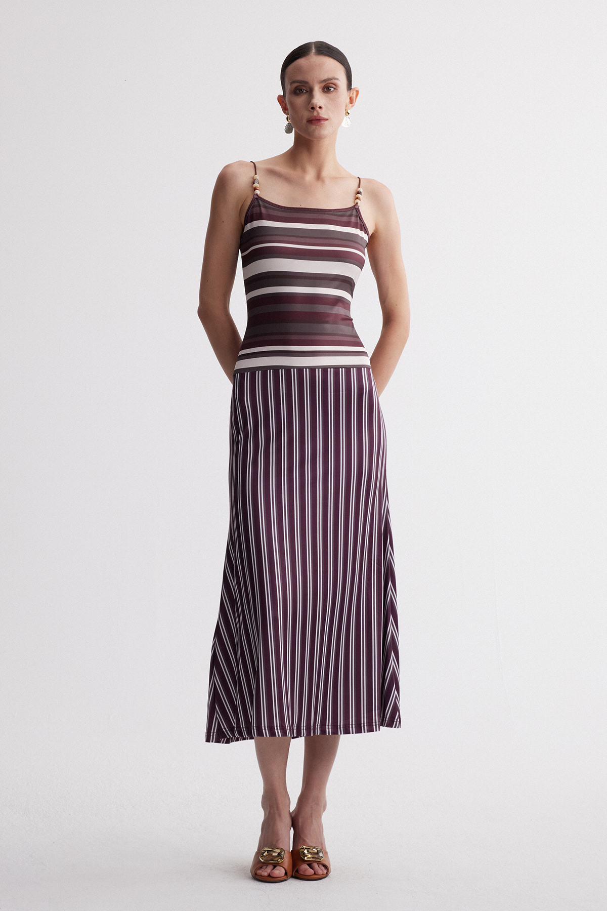 Jaska Spaghetti Stripe Maxi Dress