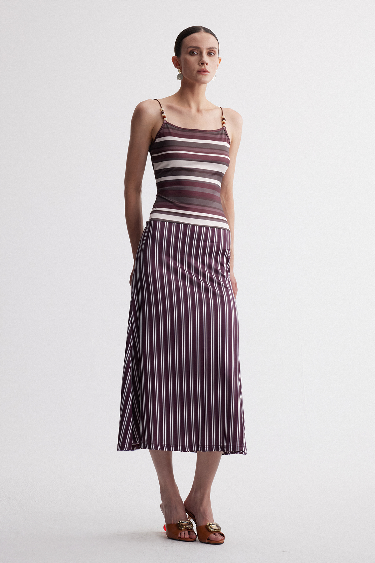 Jaska Spaghetti Stripe Maxi Dress