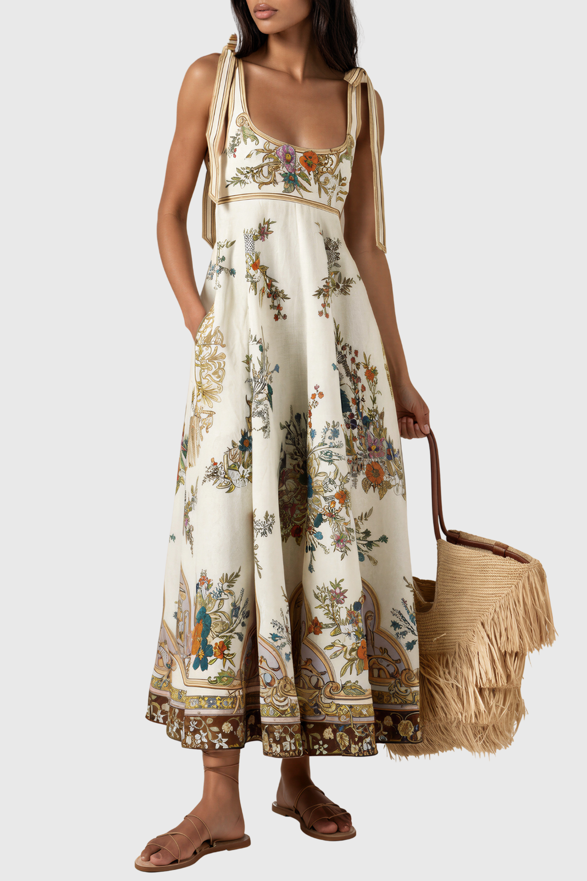Jaya Sleeveless Floral Maxi Dress
