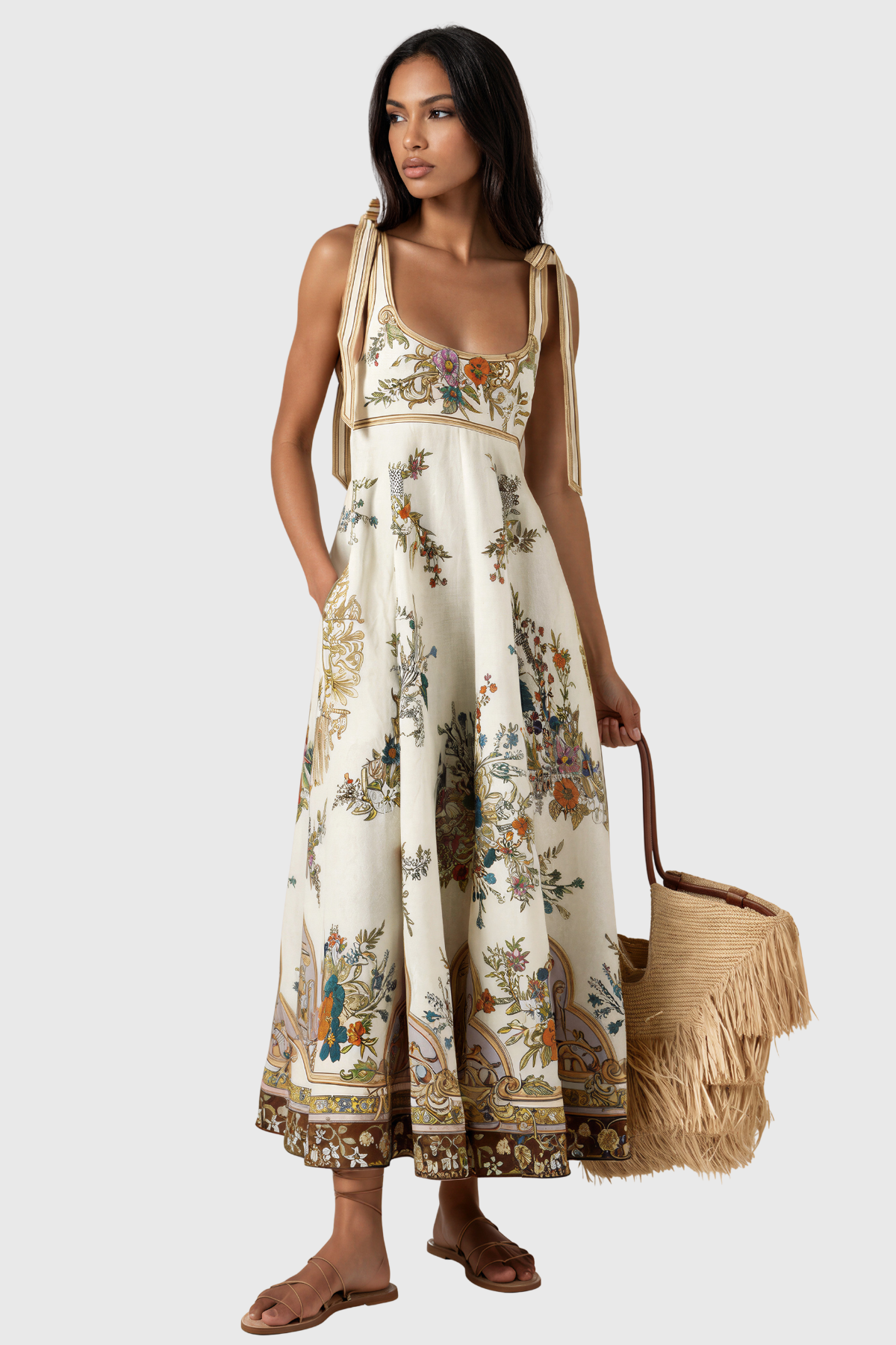 Jaya Sleeveless Floral Maxi Dress