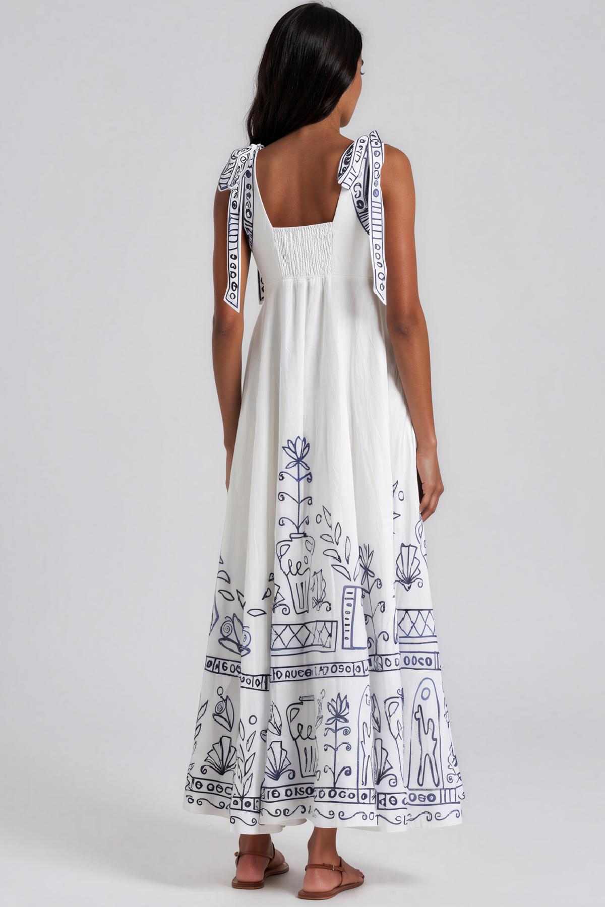 Jaya  Spaghetti Print Maxi Dress