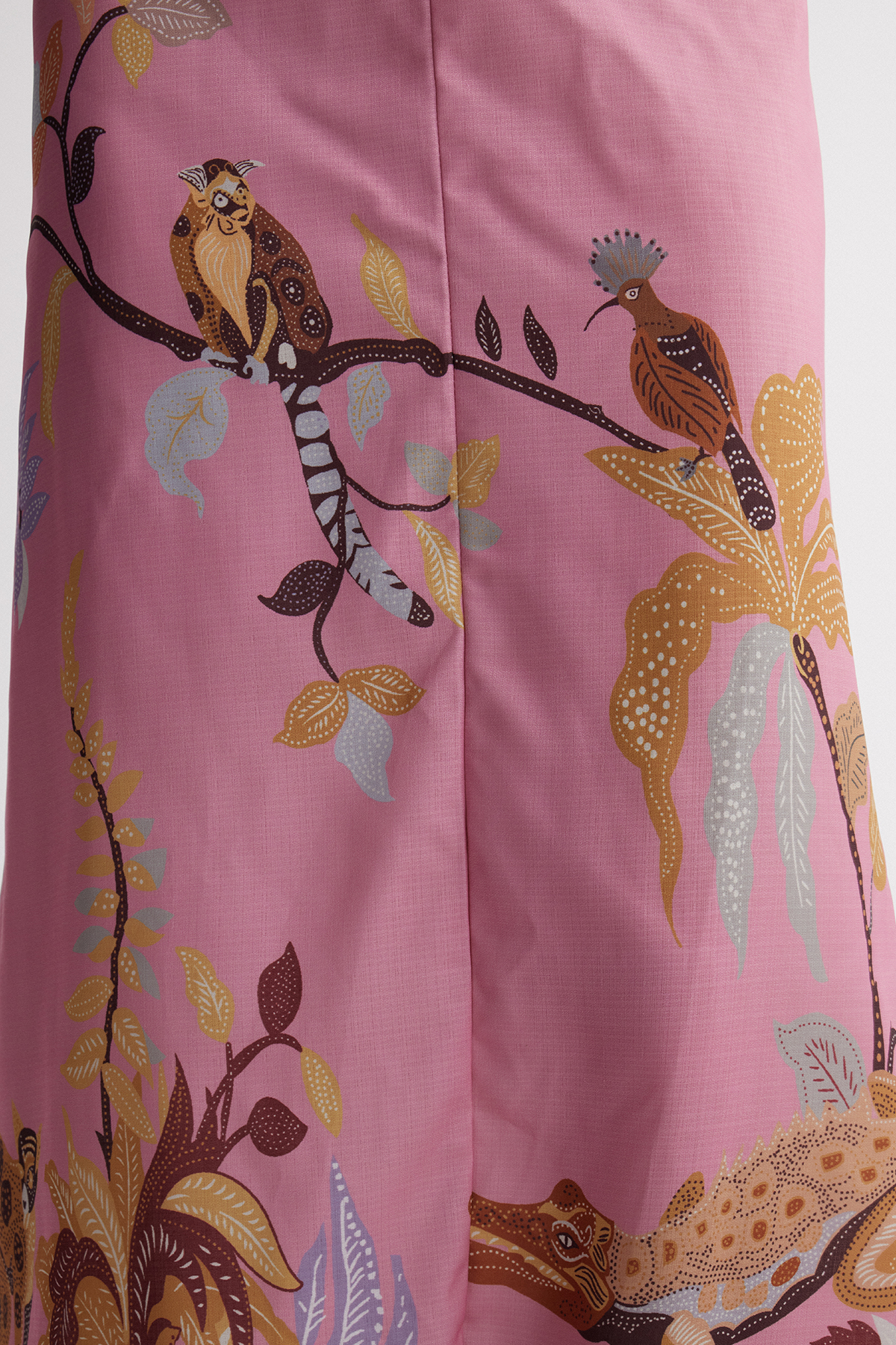 Jaya Tie Up Print Midi Dress