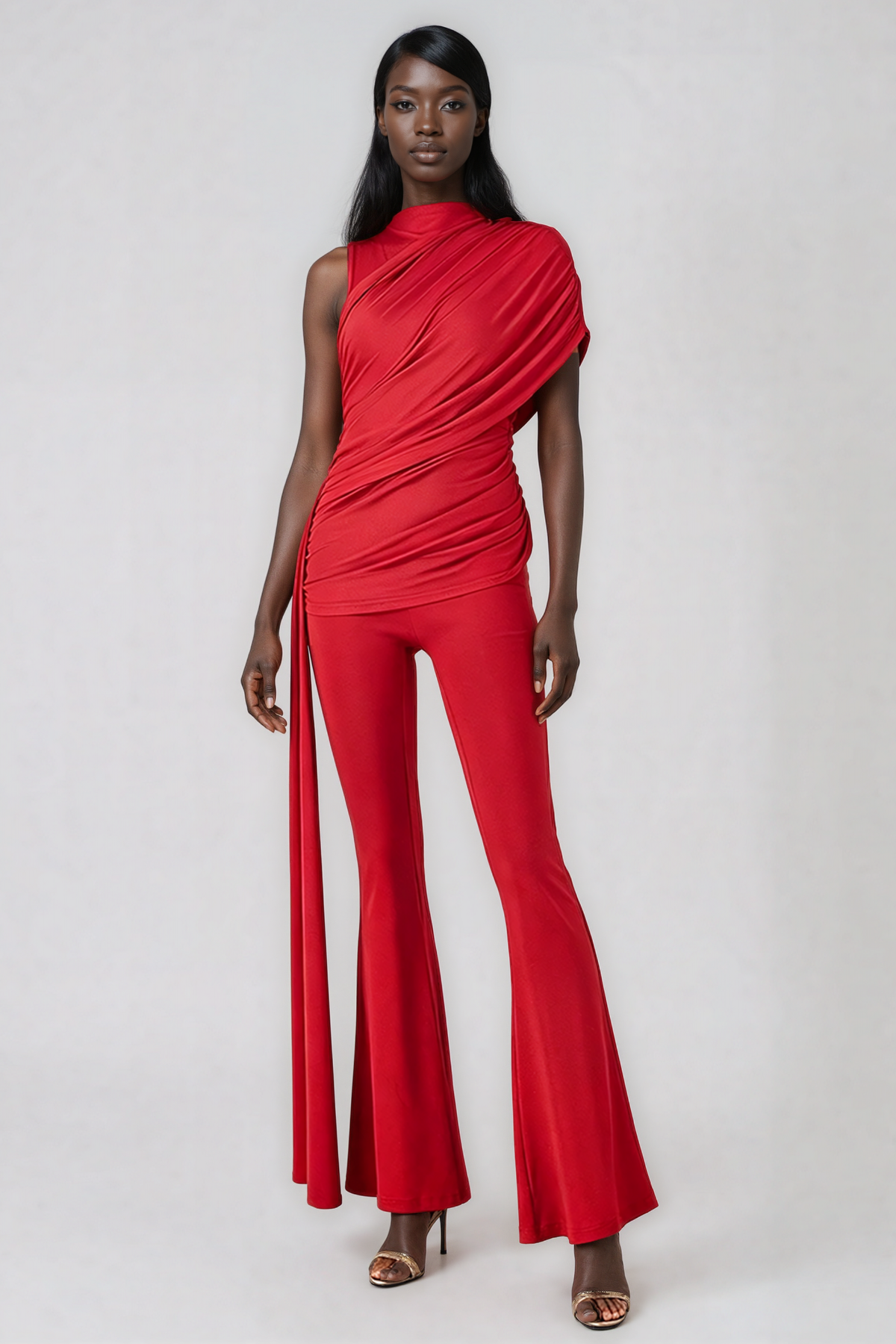 Jayanti Draped Fringe Jumpsuit
