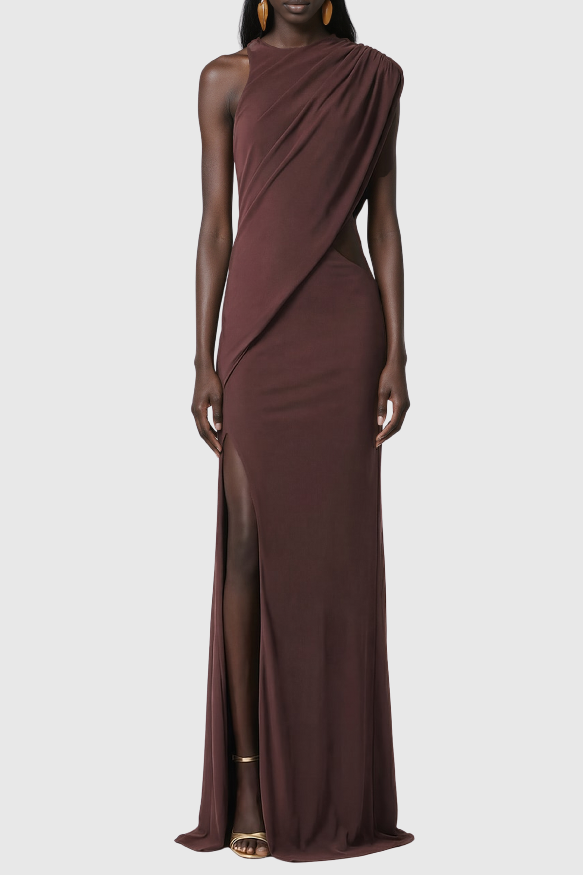 Jayashri Sleeveless Cutout Maxi Dress
