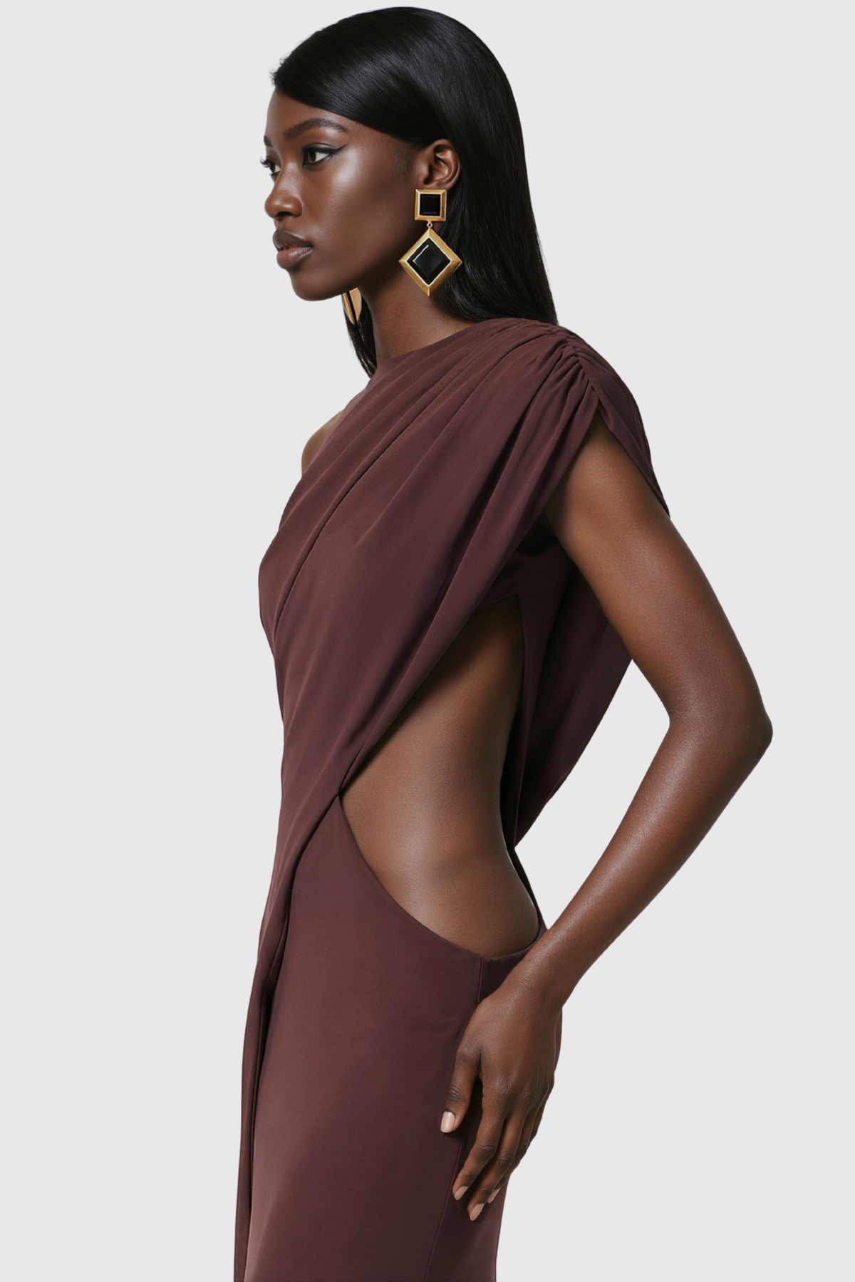 Jayashri Sleeveless Cutout Maxi Dress