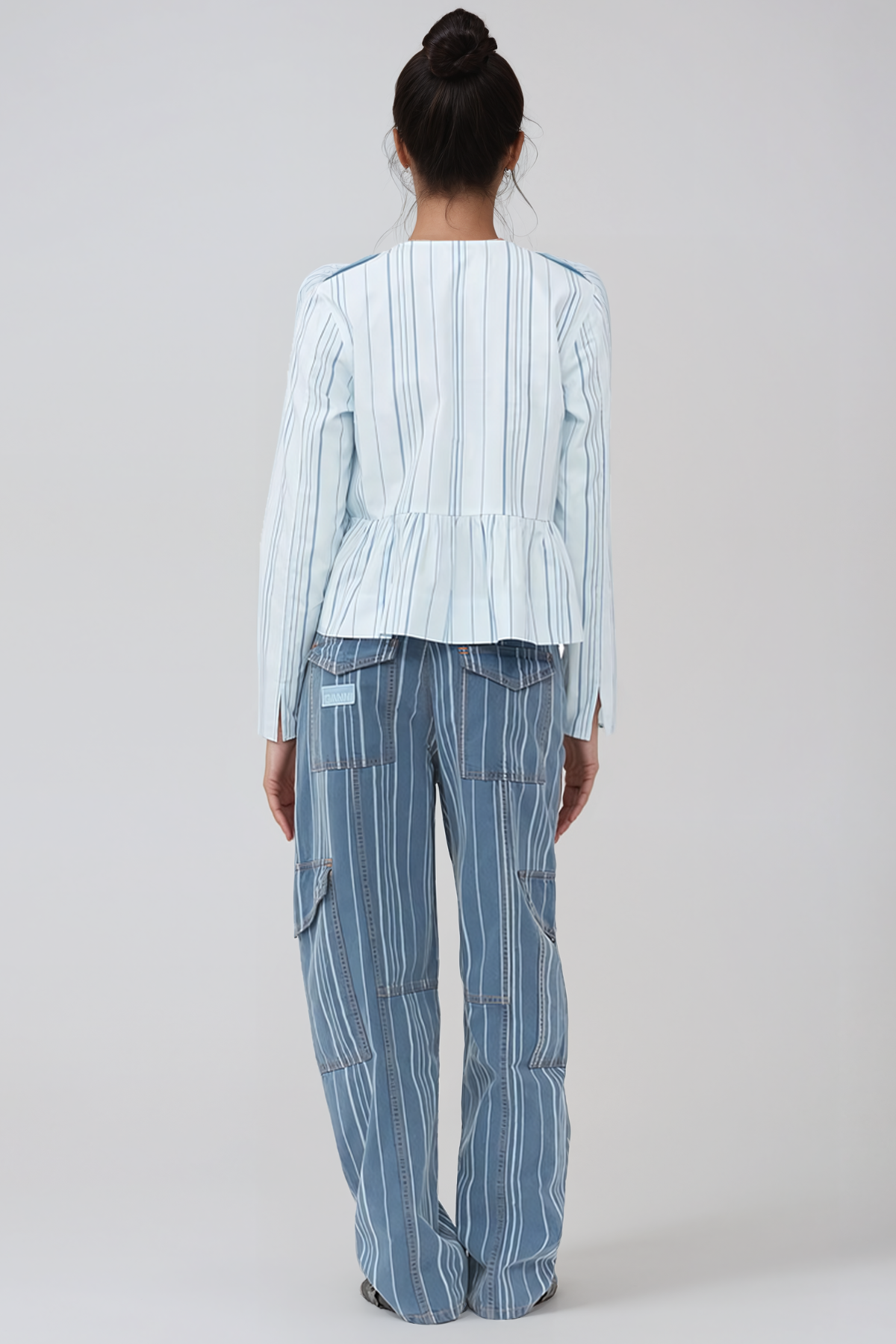 Jaycee Stripe Tie Up Top