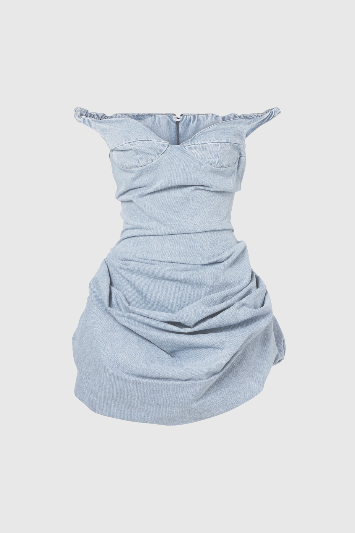 Jayceon Off Shoulder Denim Mini Dress