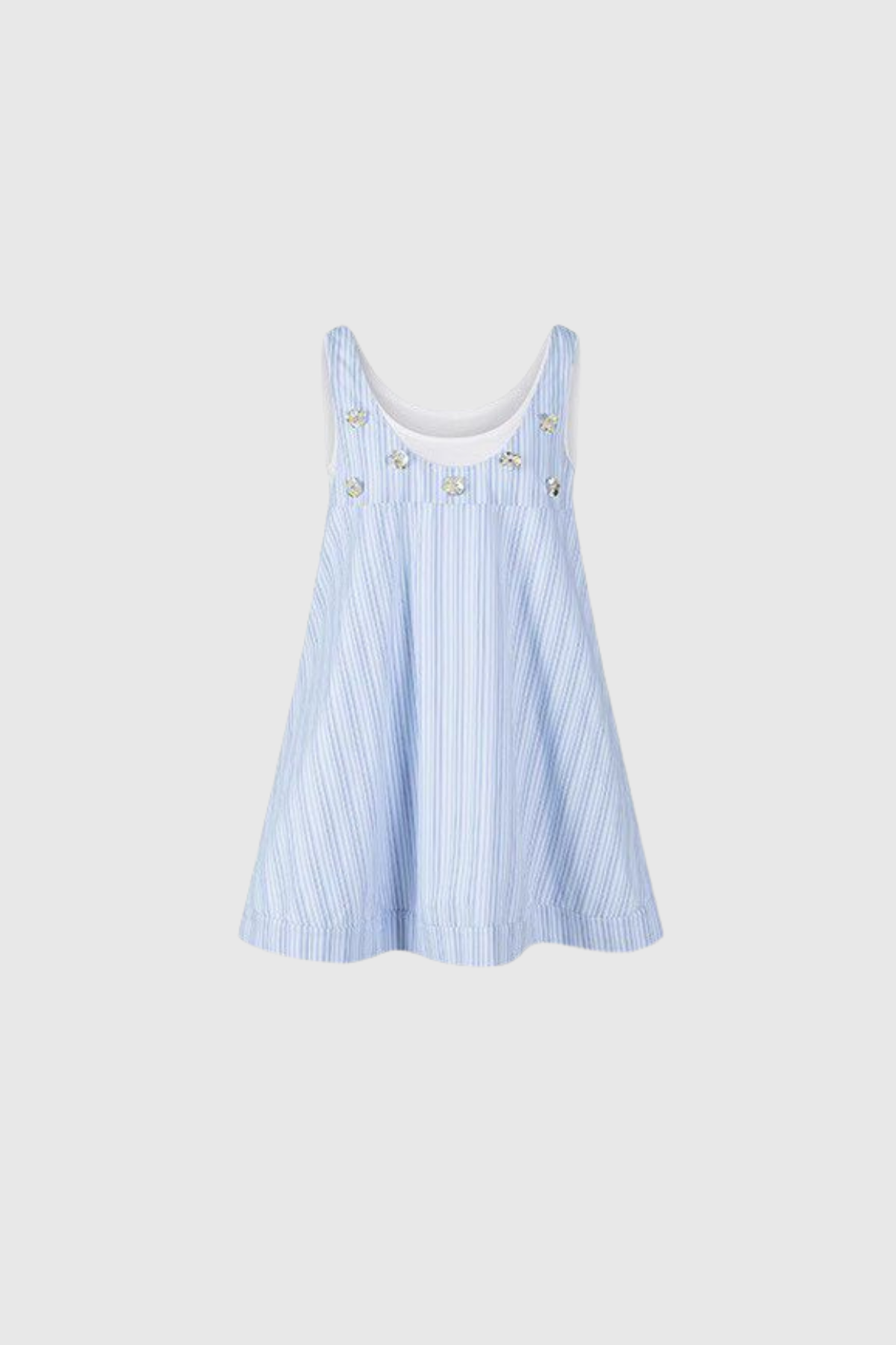 Jayda Embellished Stripe Mini Dress