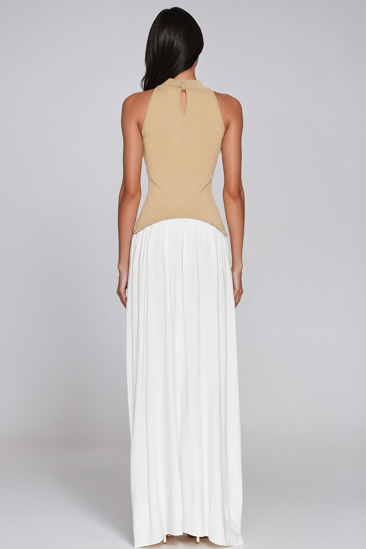 Jazmin Sleeveless Ruch Maxi Dress