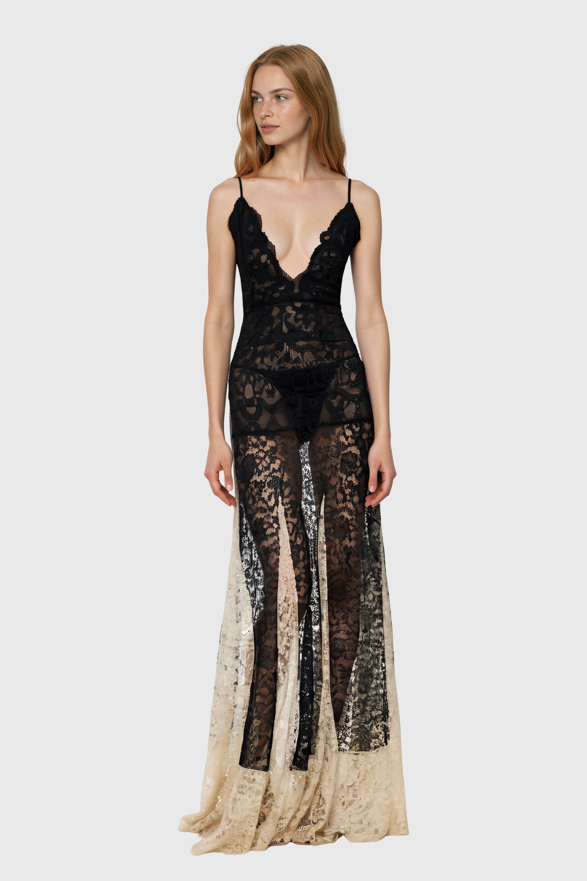 Jelka Backless Lace Maxi Dress
