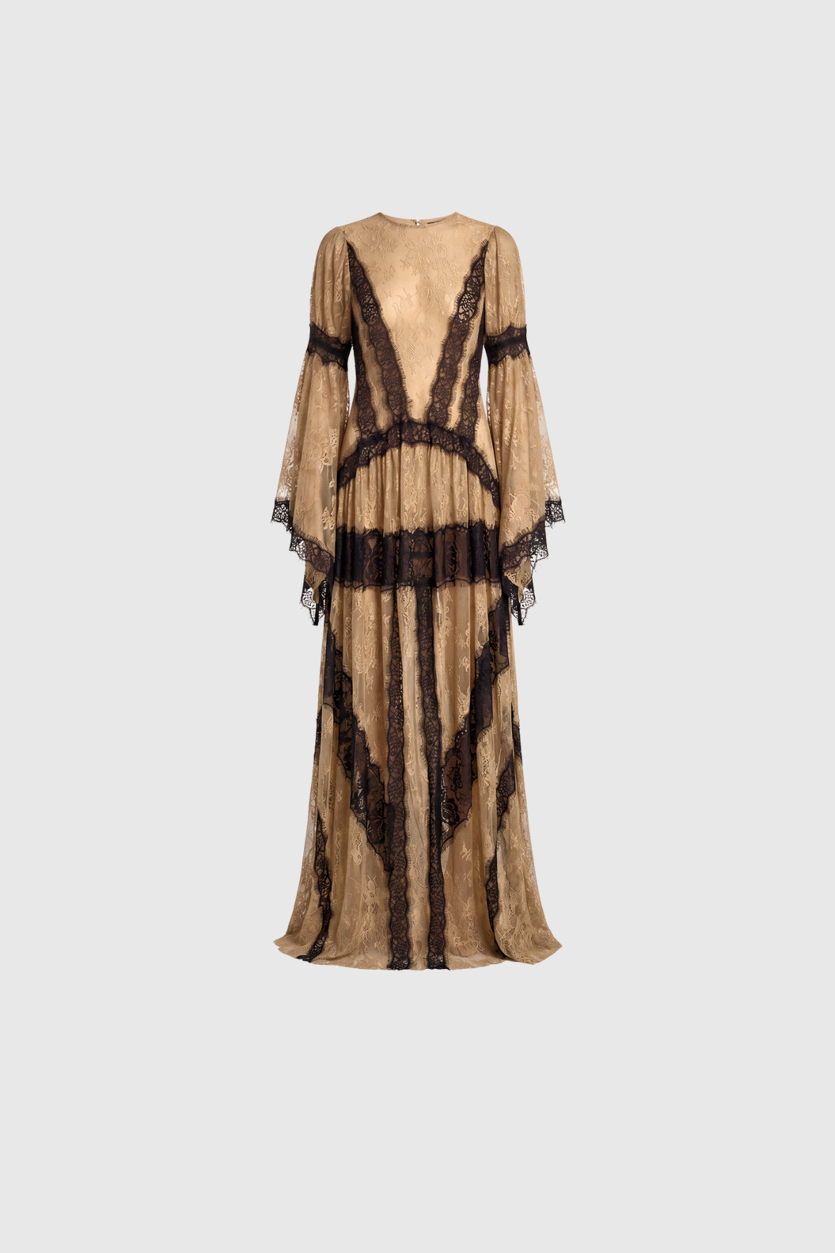Jelka Round Neck Lace Maxi Dress