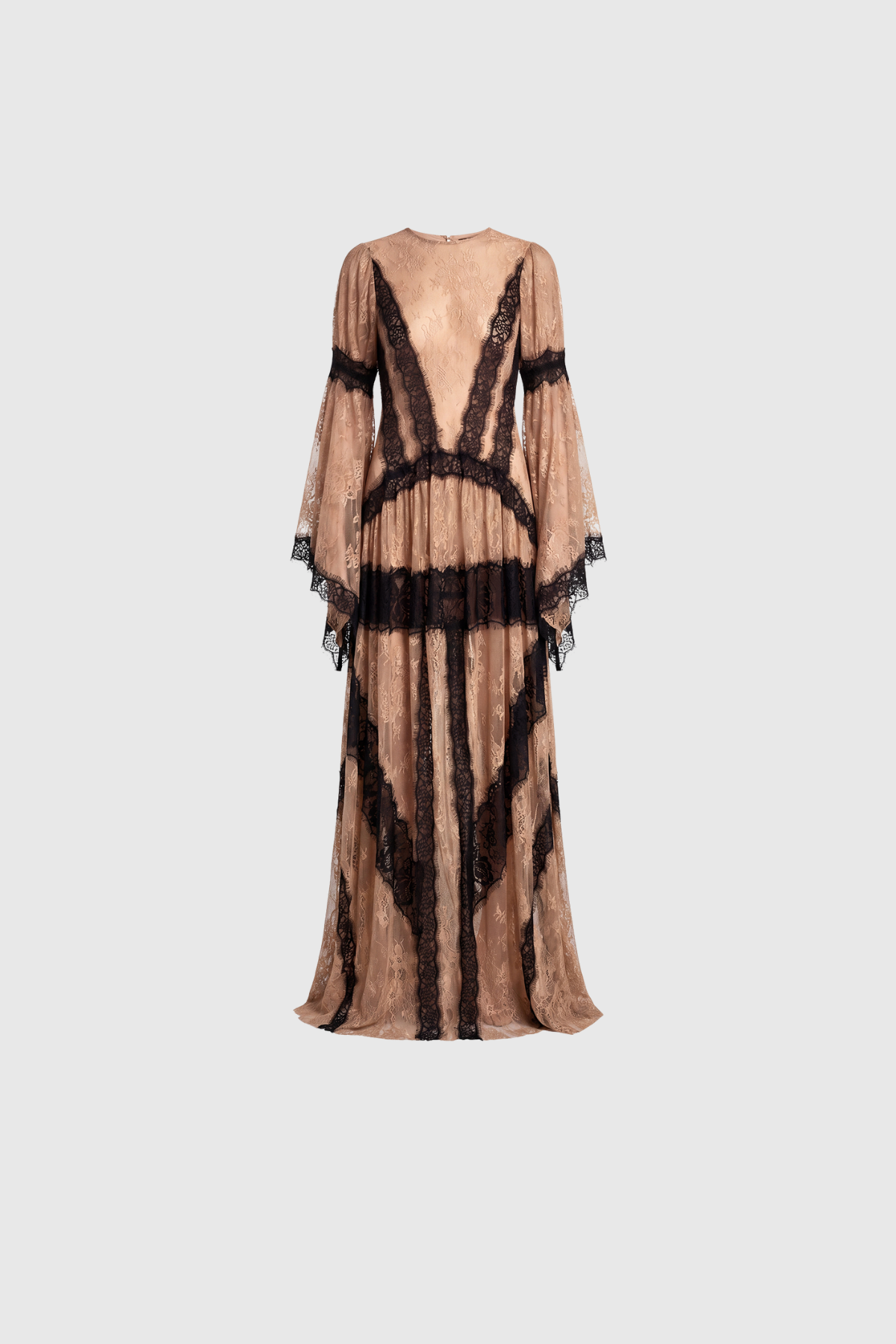 Jelka Round Neck Lace Maxi Dress