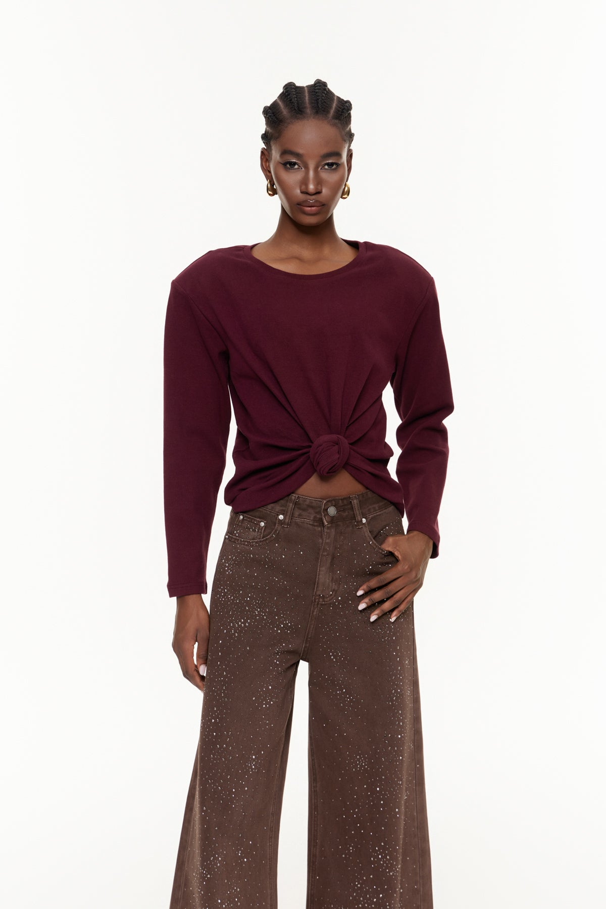 Jemma Ruch Twist Long Sleeve Top
