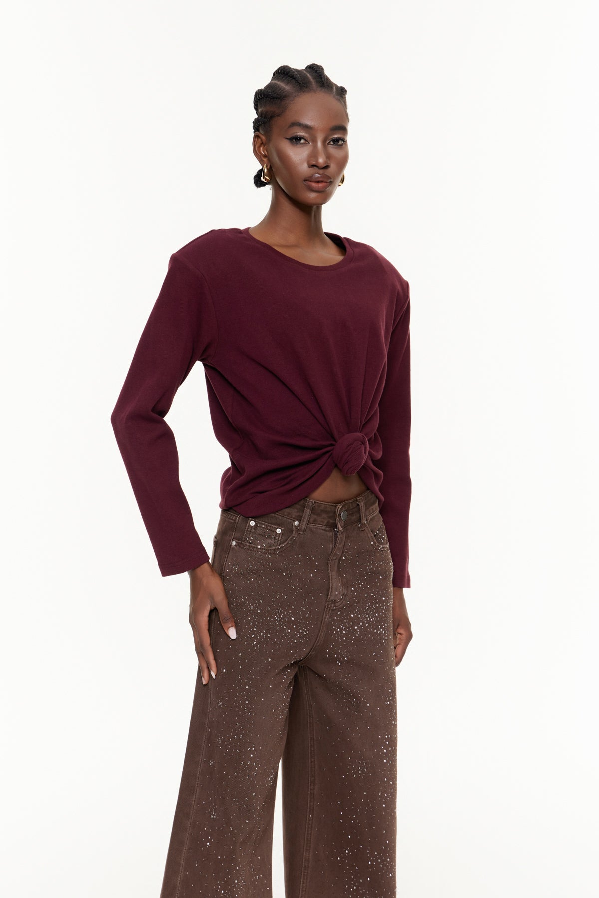 Jemma Ruch Twist Long Sleeve Top