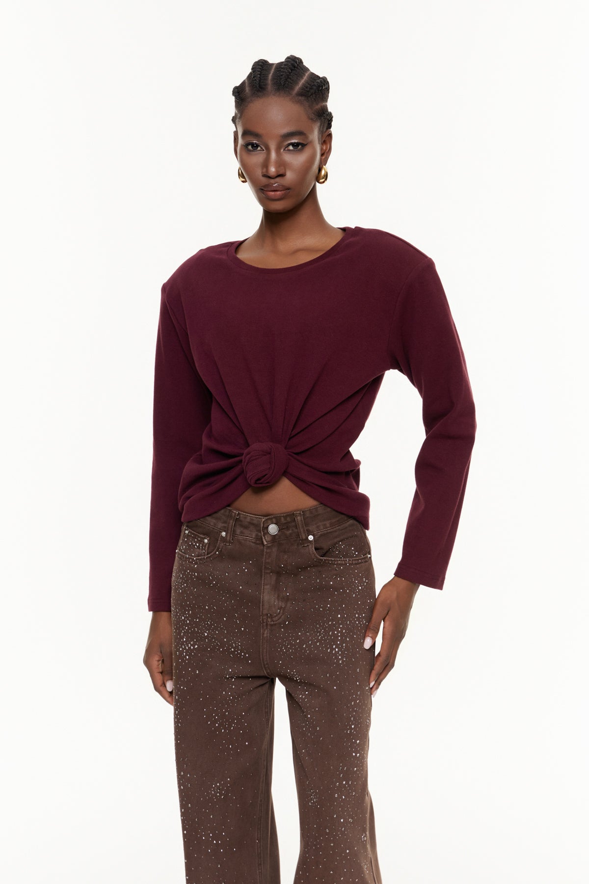Jemma Ruch Twist Long Sleeve Top