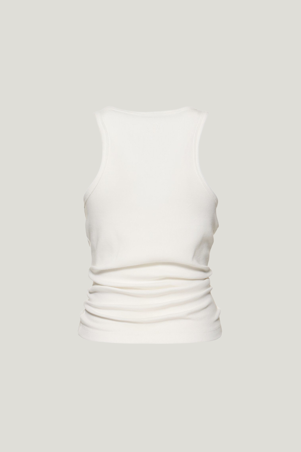Jemma Twist Sleeveless Knit Top In White