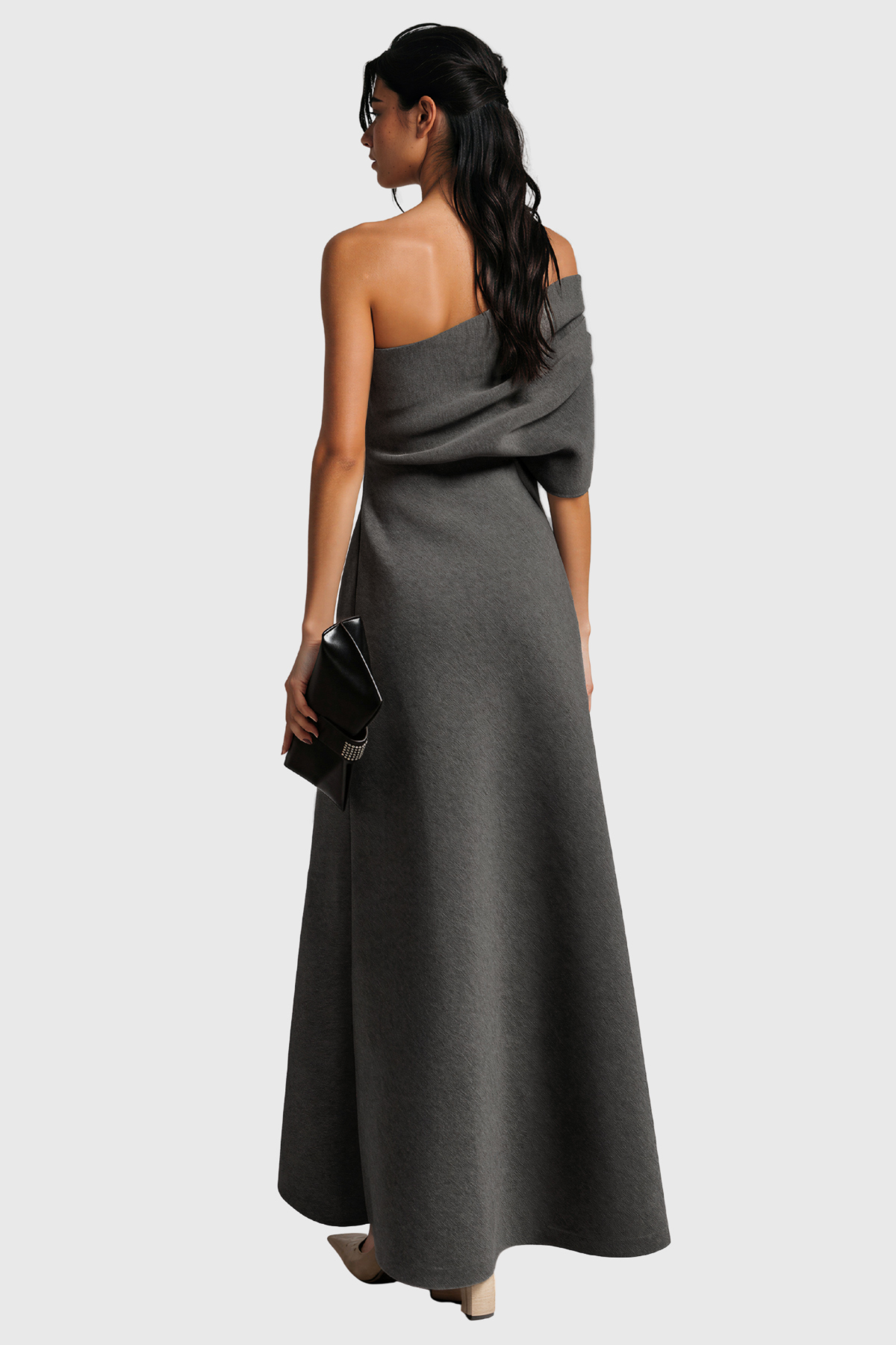 Kadeem Strapless Asymmetrical  Maxi Dress